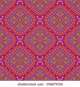 Seamless psychedelic paisley background