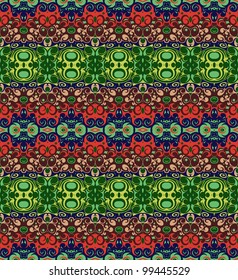 Seamless psychedelic pattern background