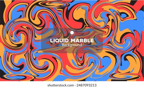 Seamless psychedelic swirl pattern. Retro style marble liquid background,