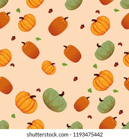Seamless pumpkin abstract