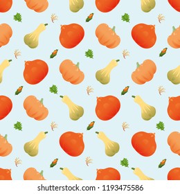 Seamless pumpkin pattern