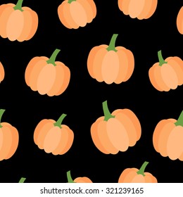 Seamless pumpkin pattern.