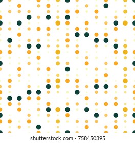 seamless pumpkin tone modern creative vertical dot line pattern on white vector background