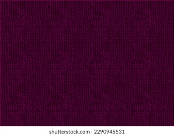 Seamless purple canvas background or grid pattern linen texture