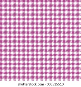 Seamless Purple Colored Checkered Table Cloth Background