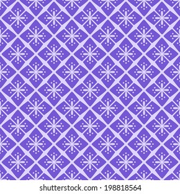 Seamless Purple Floral Geometric Pattern. Simple Vector Illustration.