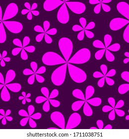 Fondo de patrón morado sin soldadura, material vectorial de papel pintado