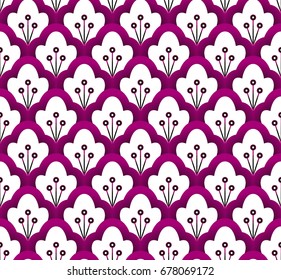 seamless purple floral pattern vector. cute background textile