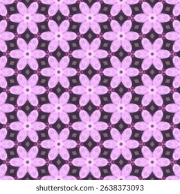 Seamless purple flower bouquet gives a gentle, soft, sweet feeling, adding a natural feel, making you feel fresh and bright. Suitable for decorating that requires relaxation and peace.