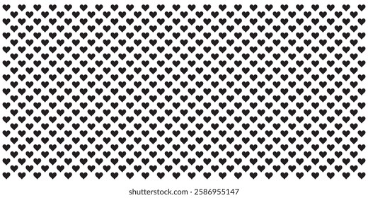 Seamless purple heart pattern background.Simple heart shape seamless pattern in diagonal arrangement. Love and romantic theme background.