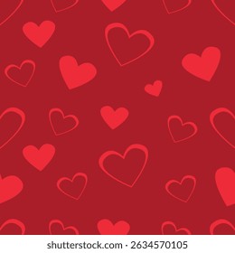 Seamless purple heart pattern background.Simple heart shape seamless pattern in diagonal arrangement. Love and romantic