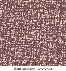 Seamless purple patten with irregular chaotic shapes. Stylish background with broken zigzag lines like cracks or scratches. Endless ornament like gauze.