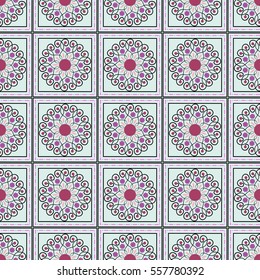 Seamless purple pattern, nice pattern of squares, vector illustration 