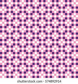 Seamless Purple and Pink Vintage geometric block pattern