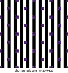 seamless purple square glitter pattern with stripe background