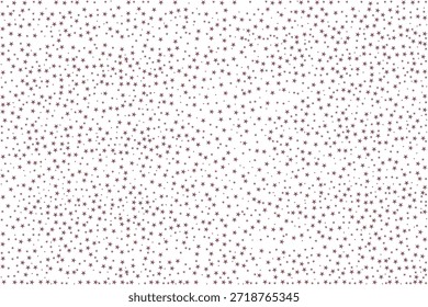 Nahtloses violettes Sternmuster auf weißem Hintergrund für Textilien und Tapeten.