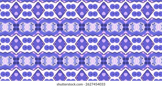 Seamless Purple and Violet Pattern – Abstract Ornamental Design