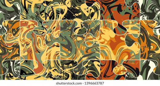 Seamless puzzle. Seamless Puzzle Abstract seamless background  Textured puzzles vector graphics