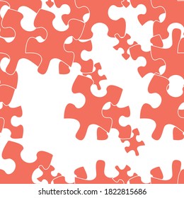 Seamless Puzzle Abstract Modern Background For Prints And Fabric