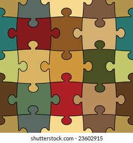 seamless puzzle - easy change color