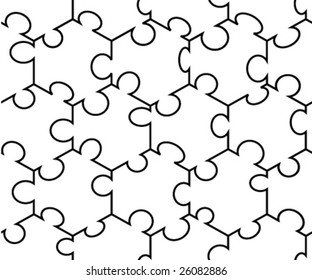 seamless puzzle - easy change of color