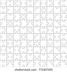 Seamless puzzle pattern. Mosaic background. Vector eps10.
