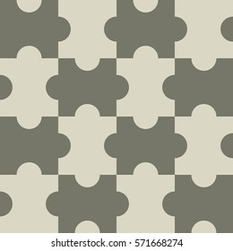 Seamless puzzle square pattern
