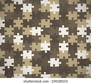 Seamless puzzle texture. EPS10 vector.