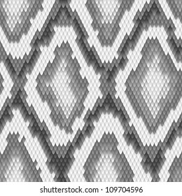 Seamless python snake skin pattern. Vector illustration.