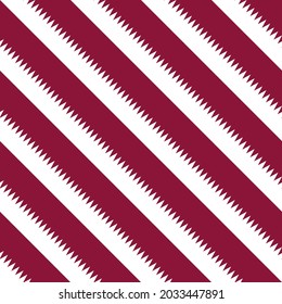 seamless qatar flag pattern. vector illustration. print, book cover, wrapping paper, decoration, banner and etc