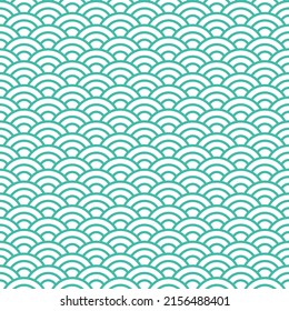Seamless Qinghai wave design (vector data)