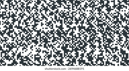 Caixa de código QR uniforme em um fundo branco.