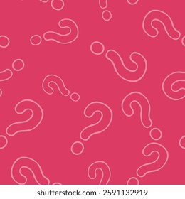 Seamless question mark pattern background. FAQ, Quiz background. Interrogation Sign. Vector Illustration.