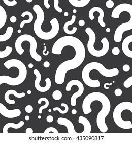 Seamless Question Mark Pattern Background