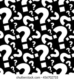 seamless question pattern and background vector illustration