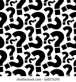 seamless question pattern and background vector illustration