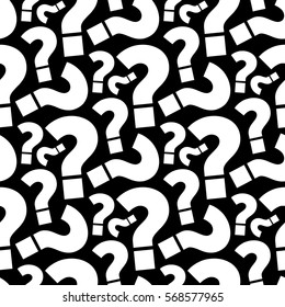 seamless question pattern and background vector illustration