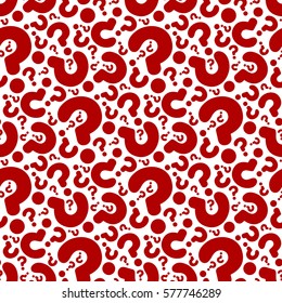 seamless question pattern and background vector illustration