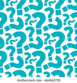 seamless question pattern and background vector illustration