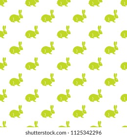 Seamless rabbit pattern. Easter holiday.