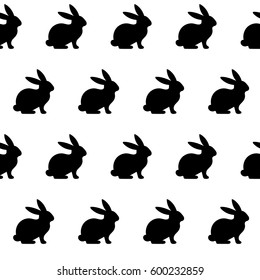 Seamless rabbit pattern to Easter holiday.
Vector illustration