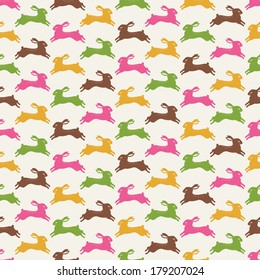 seamless rabbit pattern wallpaper