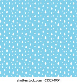 seamless rain drops pattern background. 