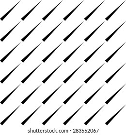 Seamless Rain Pattern. Vector Black and White Background