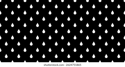 Seamless rain pattern. Water drop background.