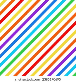 Patrón de rayas diagonales en color arcoiris inoxidable para diseño de fondo, impresión, redes sociales, embalaje, textil, web, cubierta, banner, etc.