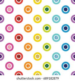SEAMLESS RAINBOW COLORFUL DOT GLITTER ON WHITE BACKGROUND