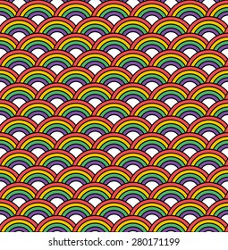 Seamless Rainbow Pattern