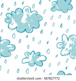 Seamless rainy pattern