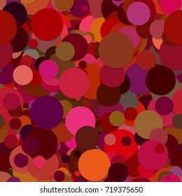 Seamless random dot background pattern - vector graphic from circles with shadow effect